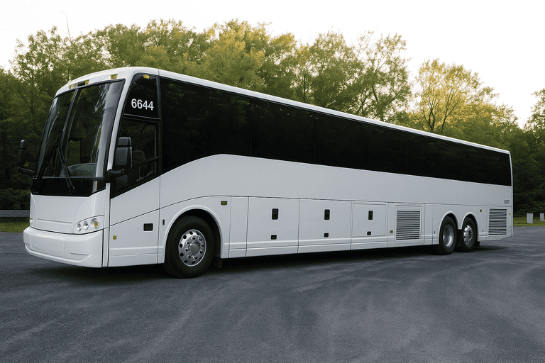 exterior of Cedar Rapids Minibus Company coach bus